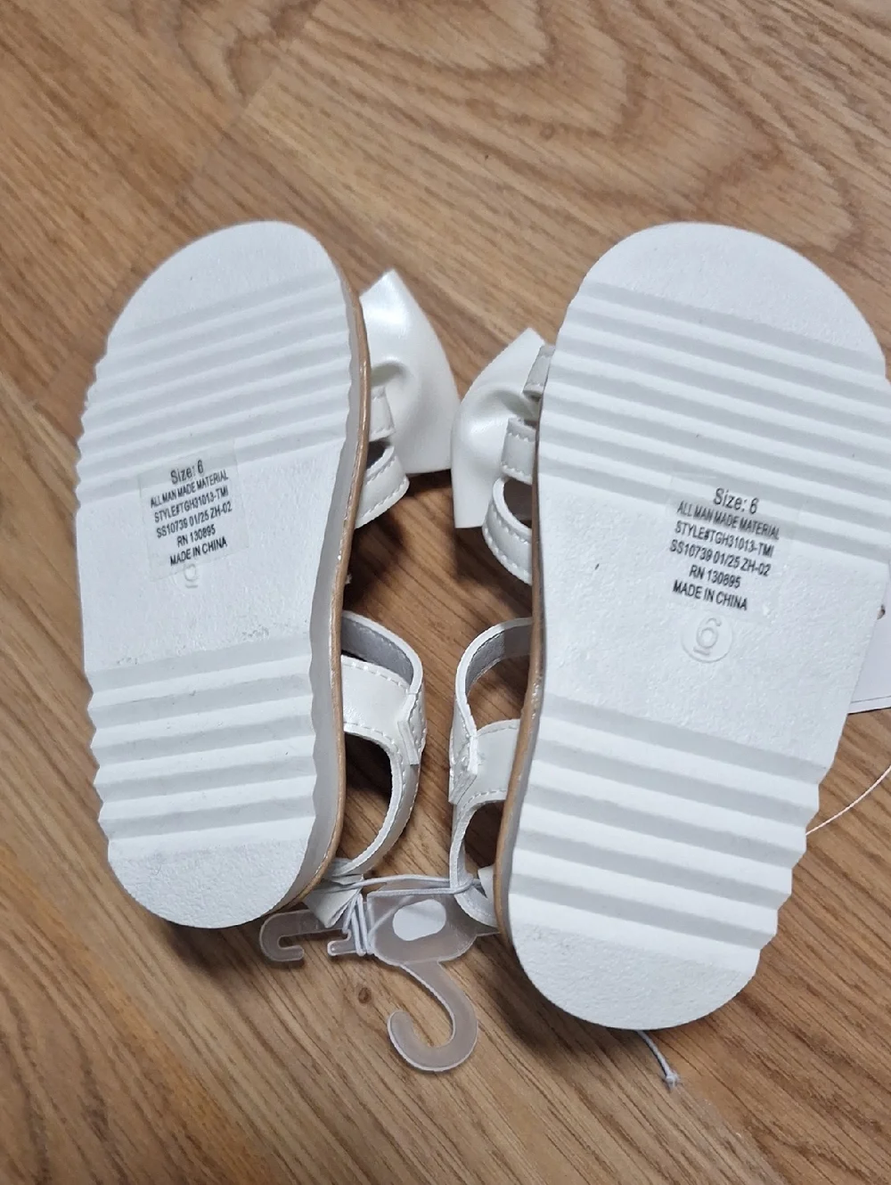 Toddler White Bow Sandals for Baby Girls